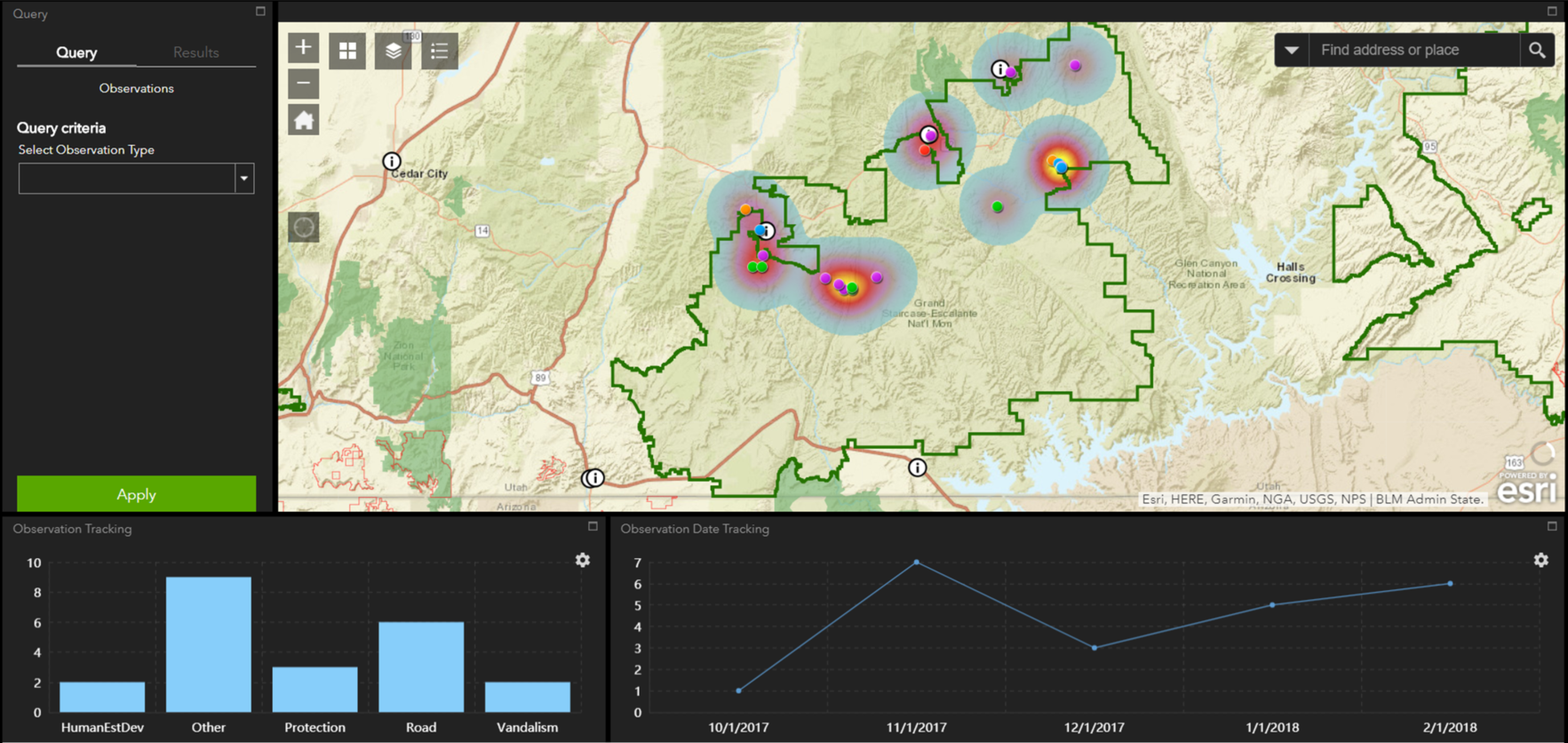 Screen capture of Dashboard